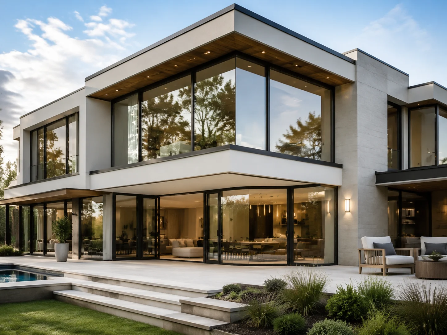 Modern minimalist luxury home exterior