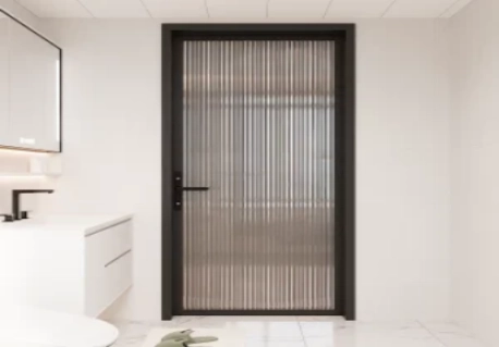 Aluminum casement door