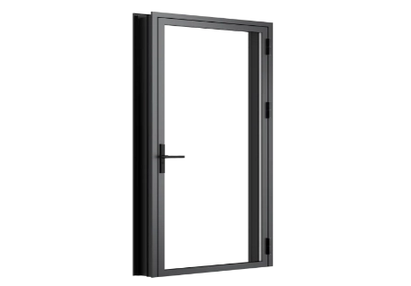 Aluminum casement door