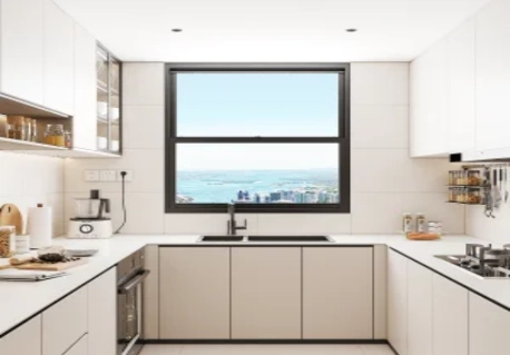 Single double hung window